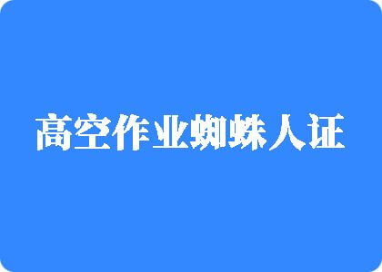 操逼视频白虎高空作业蜘蛛人证